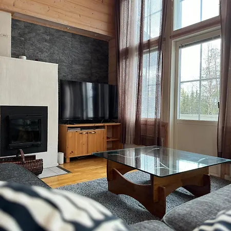 In Vuosseli With Sauna, Fireplace And Location Chalet *
