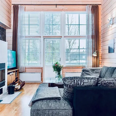 In Vuosseli With Sauna, Fireplace And Location Chalet